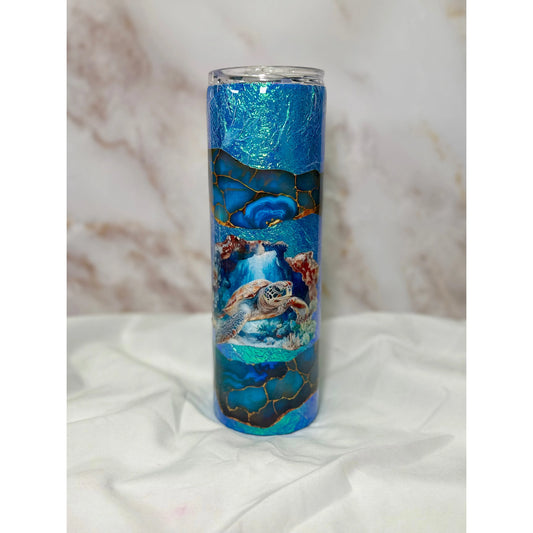 Underwater Blue Ocean Turtle 30oz Tumbler