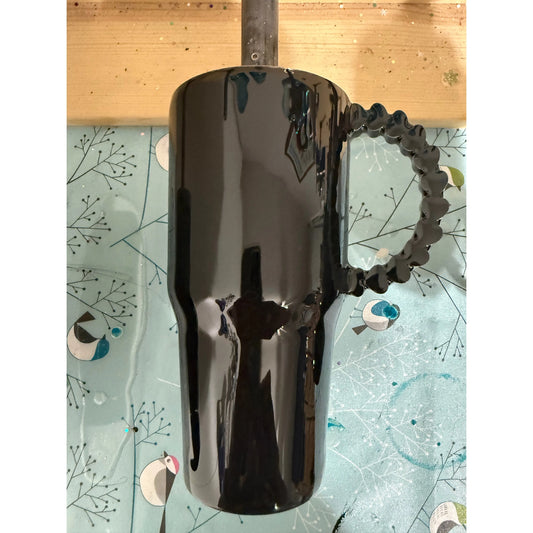 Curved 30oz  Abalone Tumbler with Special Handle