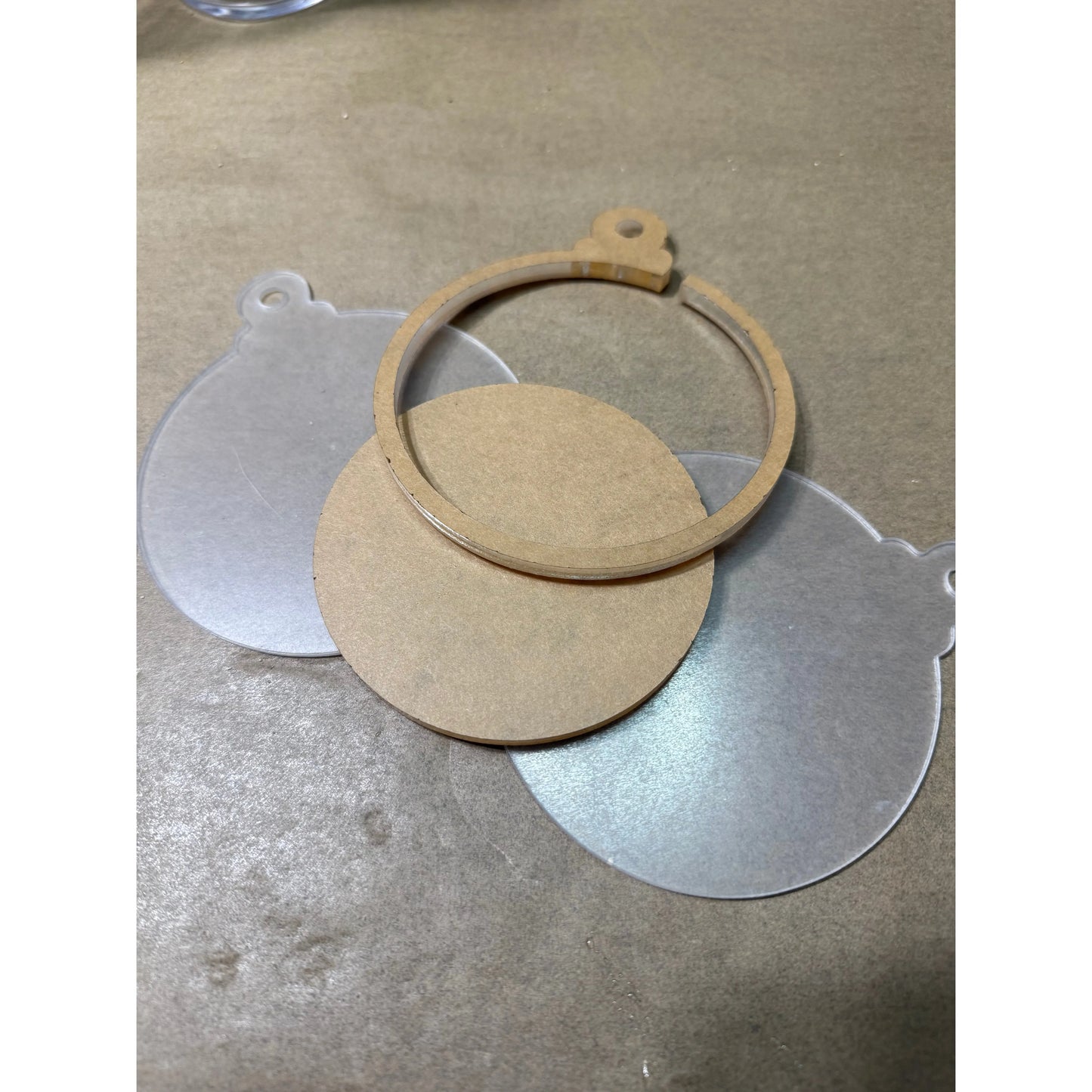 Snow Globe Ornament with Glitter