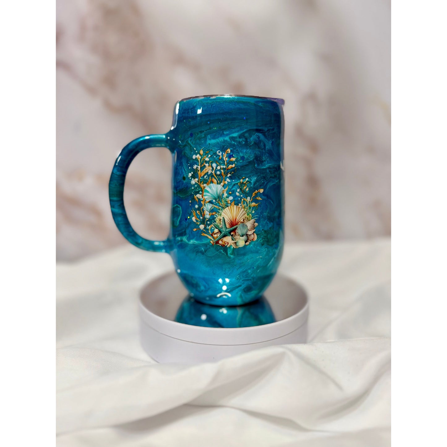 #326 Underwater Ocean and Shell 16oz Coffee Cup