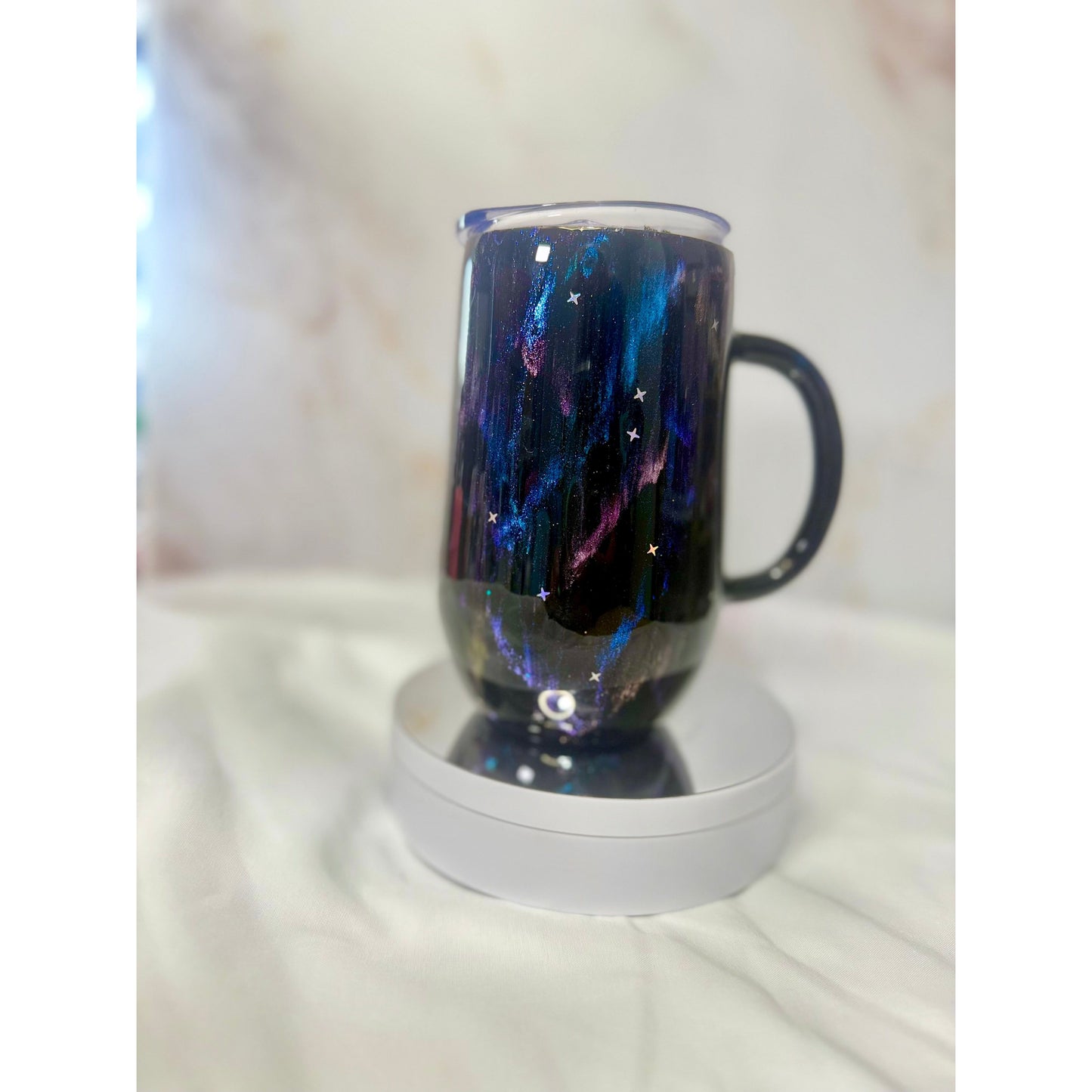 Northern Lights with Stars 14oz Coffee Cup