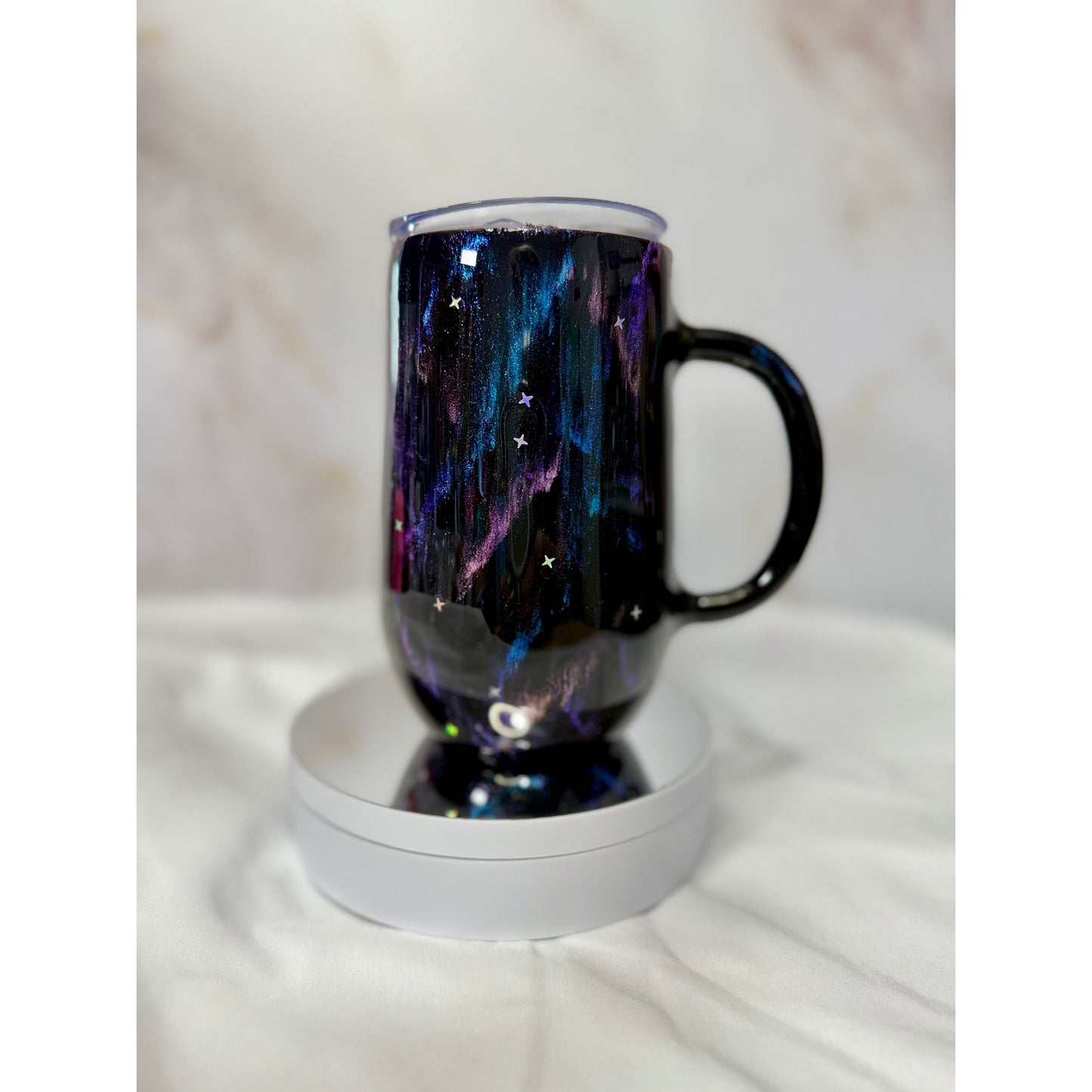 Northern Lights with Stars 14oz Coffee Cup