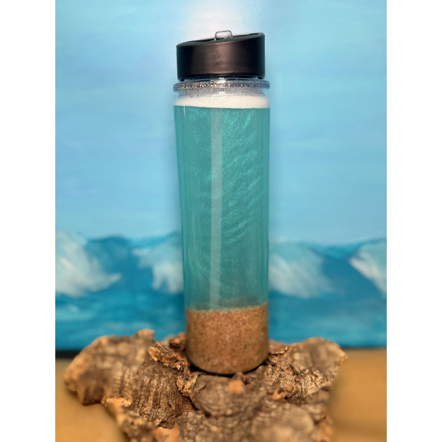 Ocean Globe Acrylic 20oz Tumbler with Hawaiian Sand