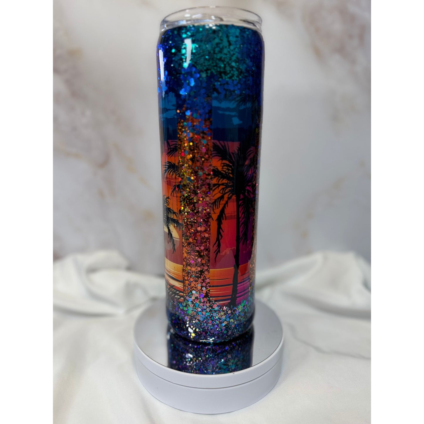 #509 Chameleon Glitter Sunset 30oz Stainless Steel Tumbler