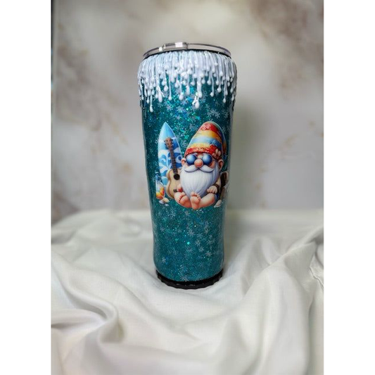 #210 Florida Snow Beach Elf on Light Up 20 oz Strawbler Tumbler