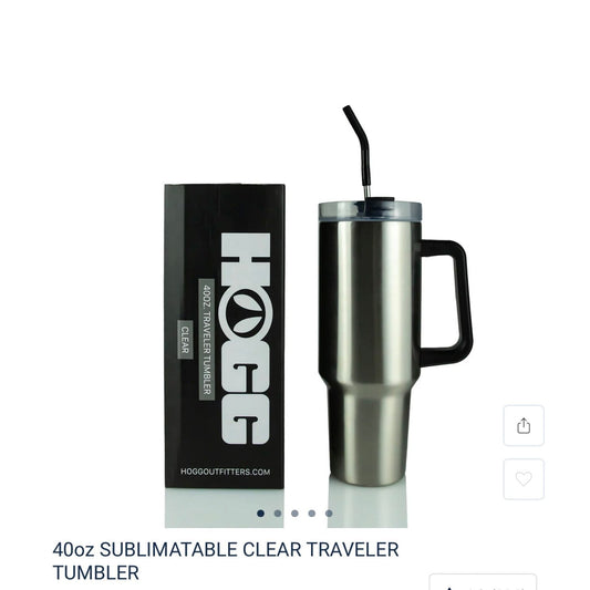 Stainless Steel 40 OZ Traveler Tumbler with Handle