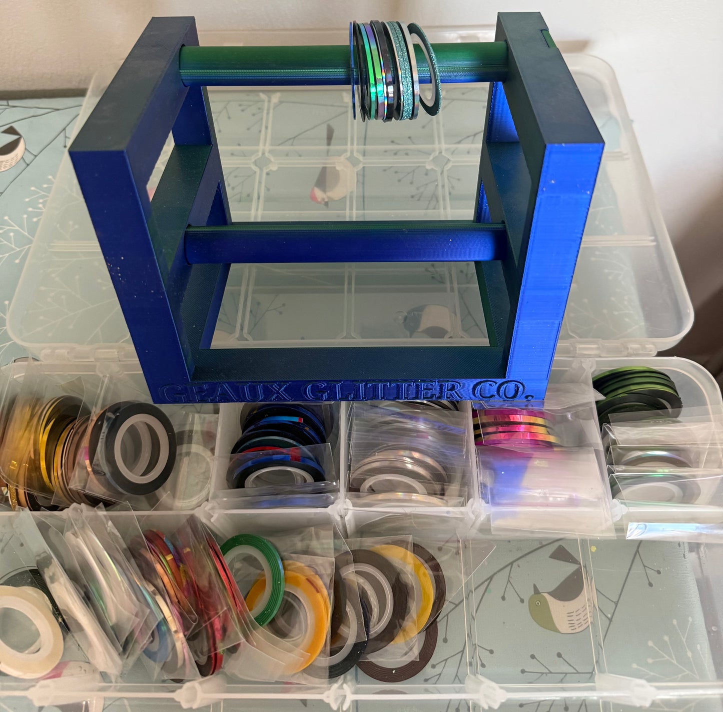 Geaux Glitter Co. Pin Stripping Holder Plus Over 100 Pin Strips