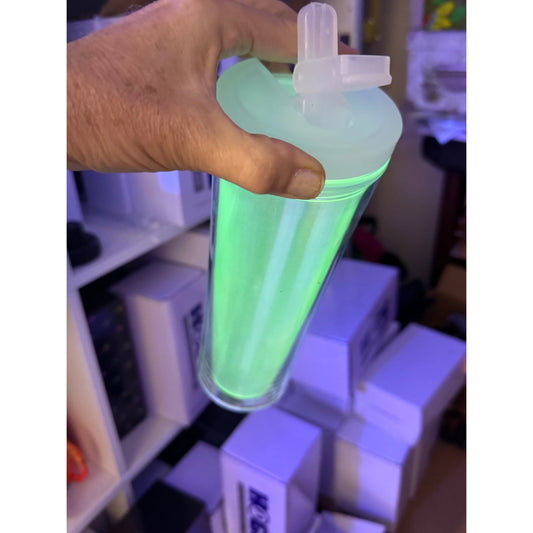 Ocean and Sand 25oz Acrylic Glow Snow Globe Cup with Hydro Lid