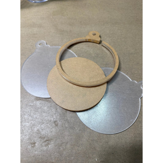 Snow Globe Ornament with Glitter