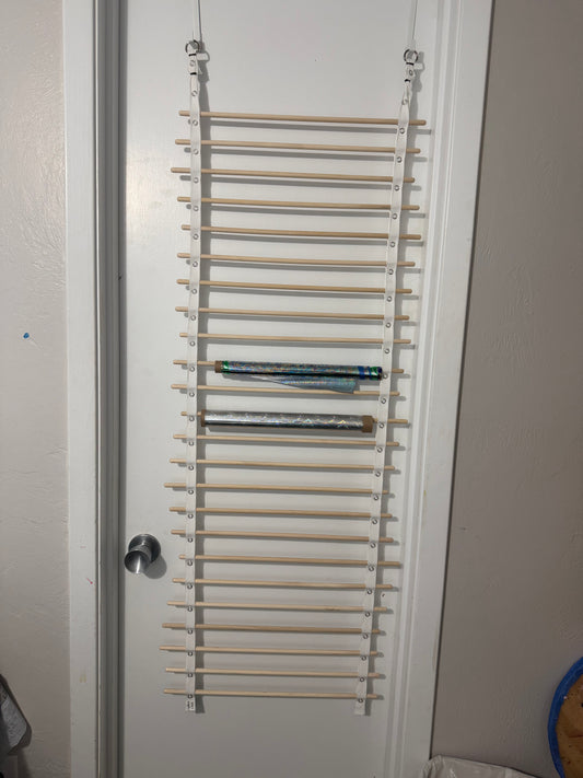 Over the Door Foil and Vinyl Hanger with 24 spindles