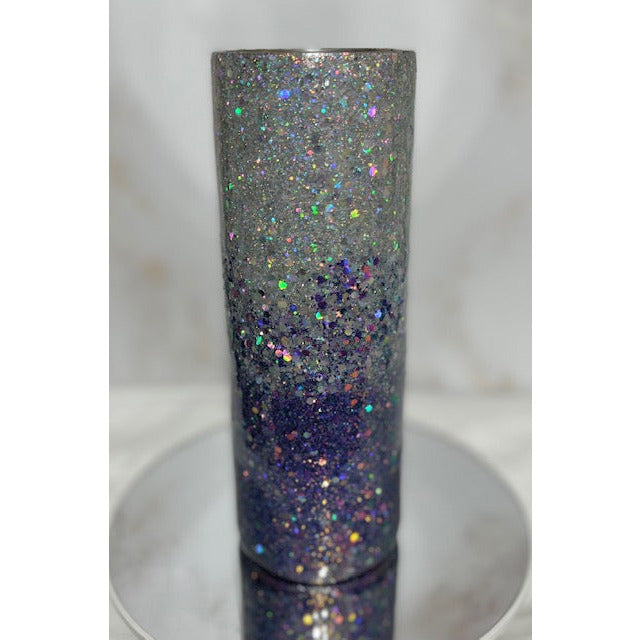 Purple Lotus Ombre' Glitter Cup Design