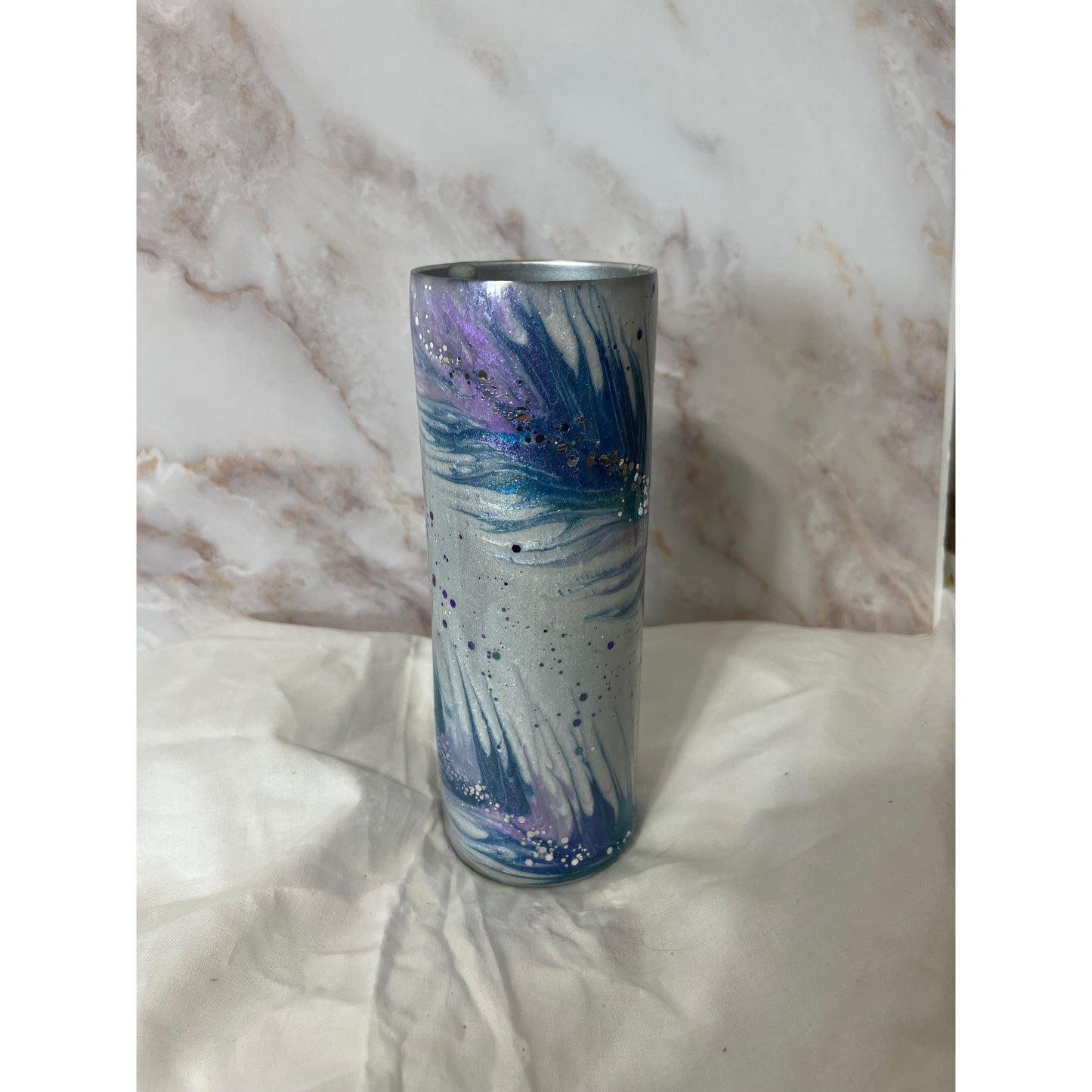 FEATHER DESIGN with UV Color Change 20 Oz. Stainless Steel Tumbler