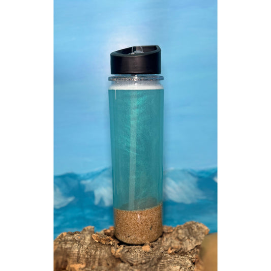 Ocean Globe Acrylic 20oz Tumbler with Hawaiian Sand