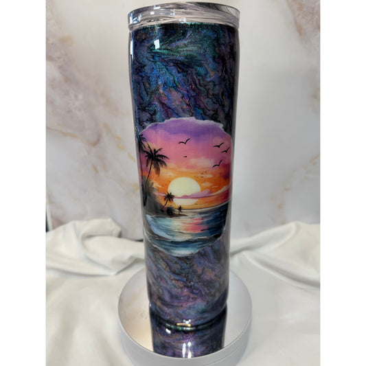 #504 Abalone Tropical Sunset Ocean 30oz Tumbler
