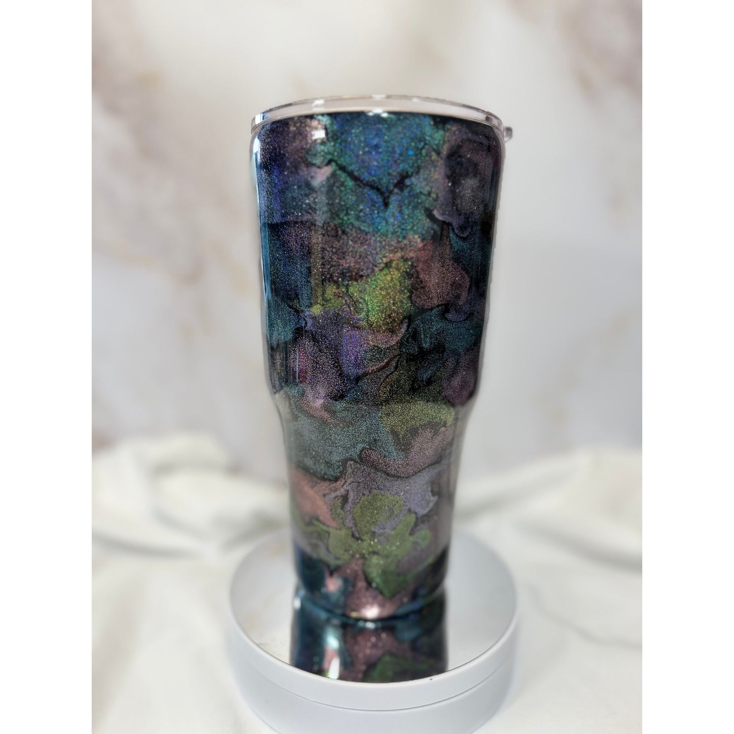#508 Holographic Ink Drop 30oz Tumbler