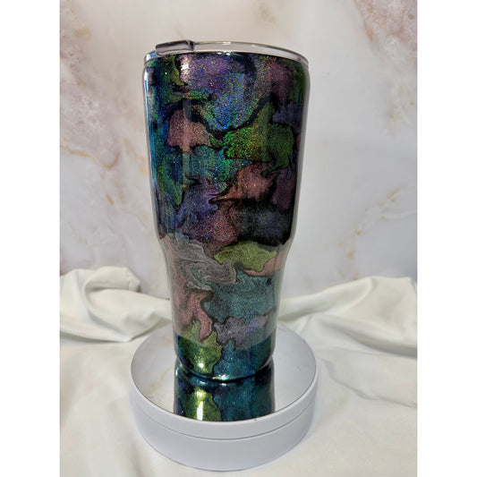 #508 Holographic Ink Drop 30oz Tumbler