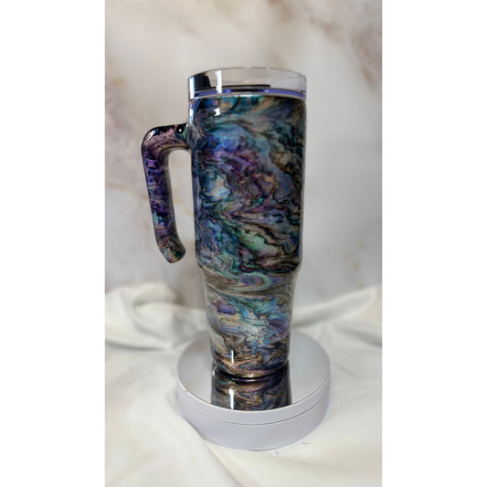 #515 Swirling Abalone Design on 30oz Grippy