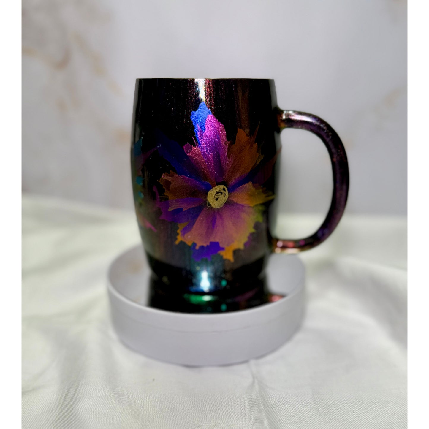 #609 Colorful 24oz Air Flower Stainless Coffee Cup