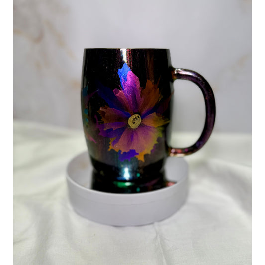 #609 Colorful 24oz Air Flower Stainless Coffee Cup