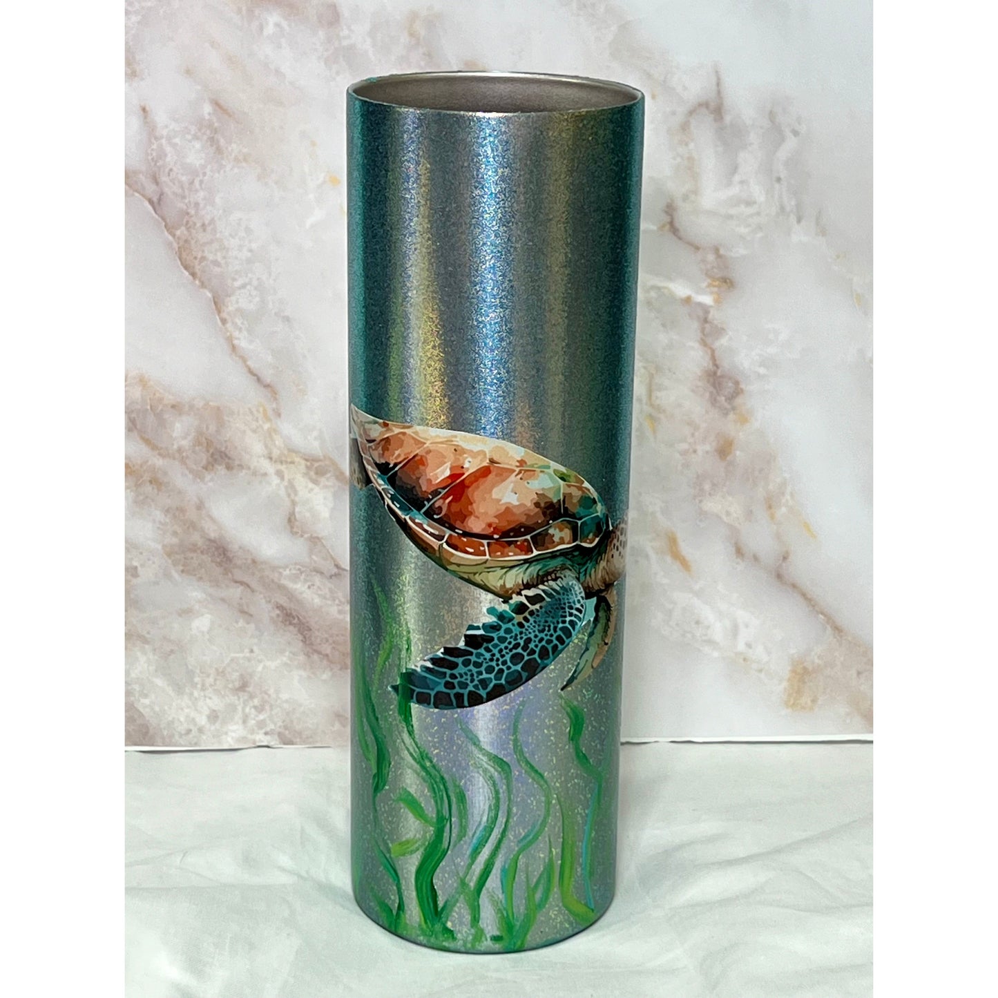 #129  Ocean Turtle Cup on 30oz Stainless Steel Tumbler