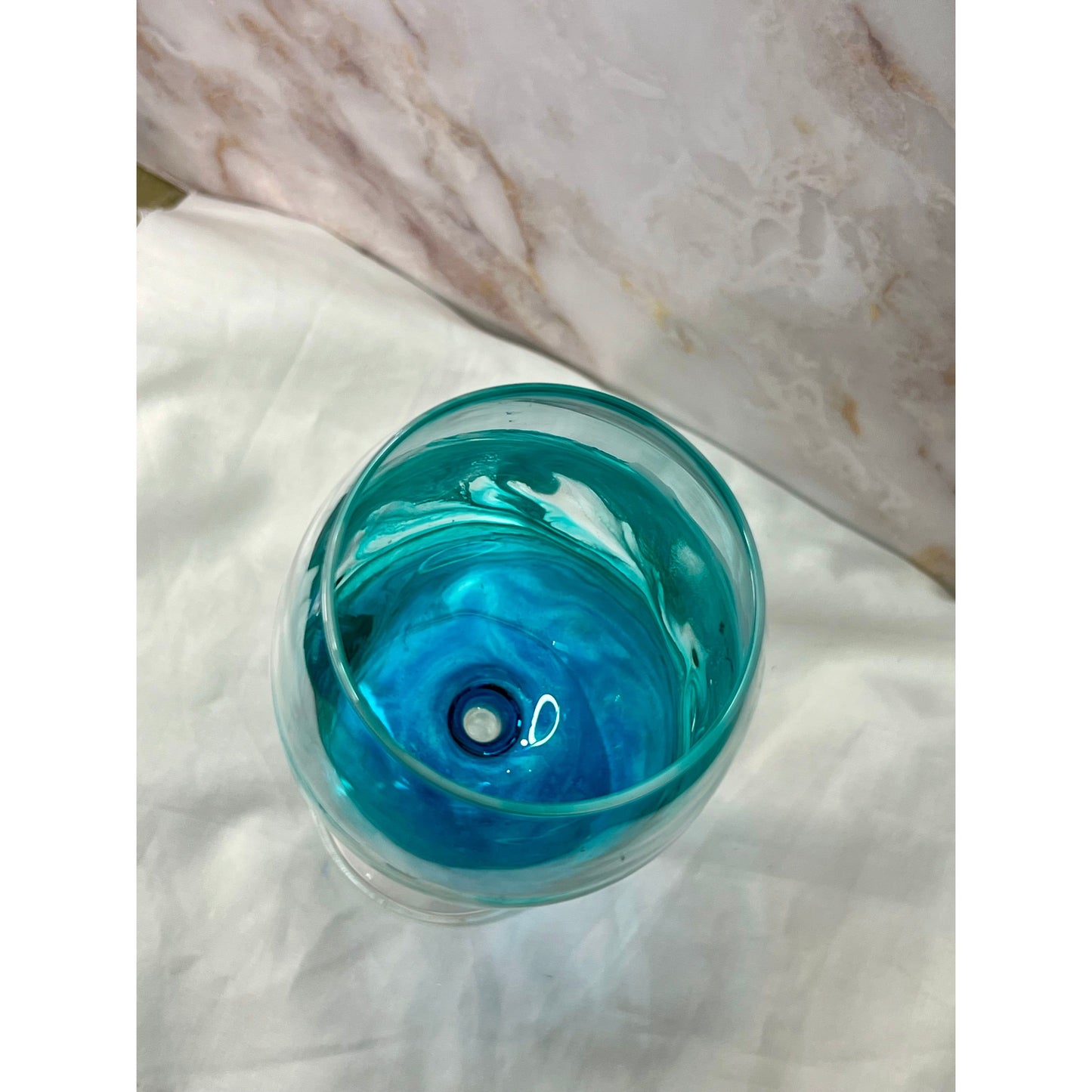 Ocean Design on an 18 oz Wine Glass