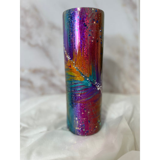 Double Rainbow Foil Stainless Steel 30 oz Tumbler