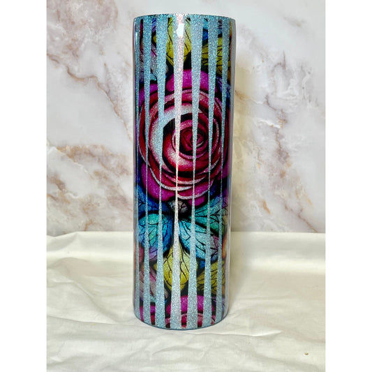 #167 Glitter Rose 30 oz Tumbler