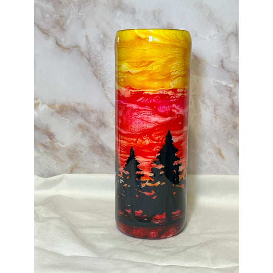 #168 Sunset over Forest on 20oz Tumbler